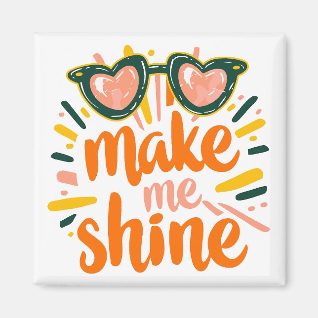 Sunny Summer Shine Lettering Magnet (Front)