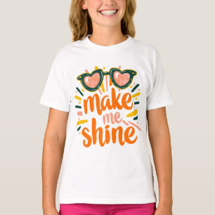 Sunny Summer Shine Lettering T-Shirt