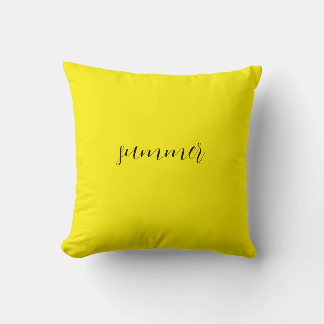 Sunny Summer Yellow Pillow (Front)