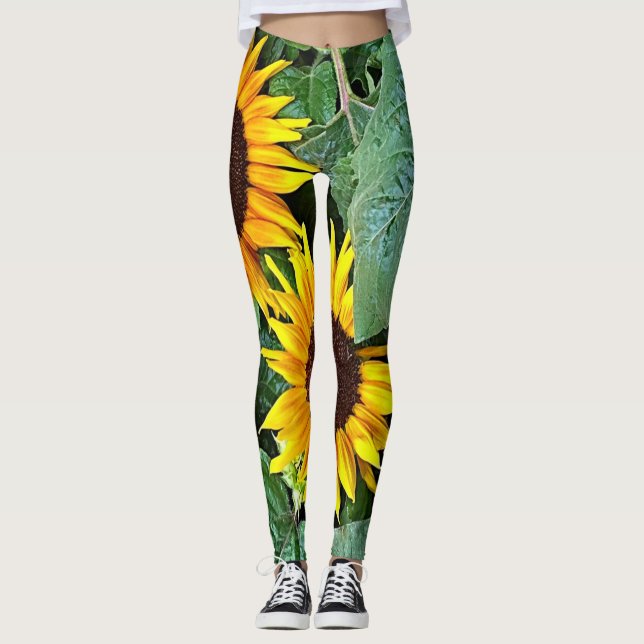 Sunny Sunflower Leggings (Front)