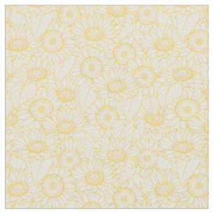 Sunny Sunflower Pattern Fabric