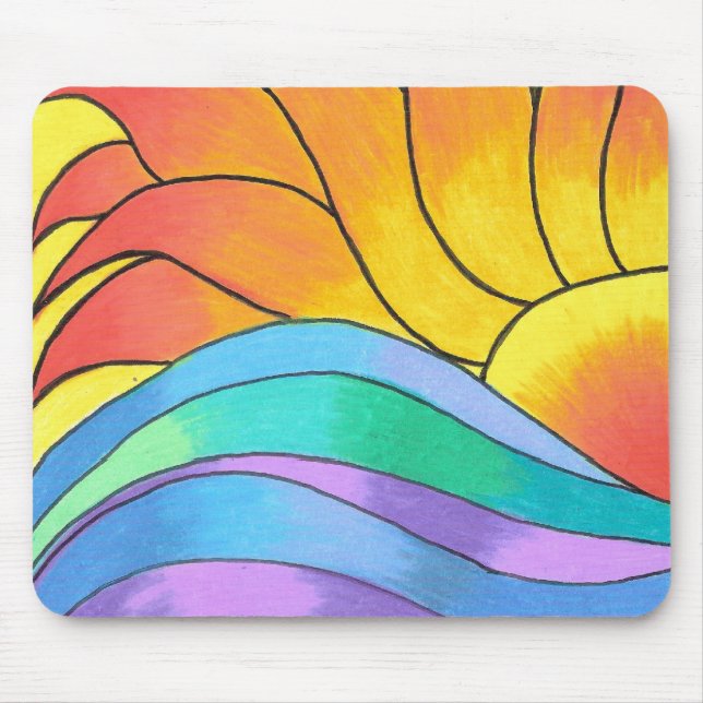 Sunny Sunset - Mousepad (Front)