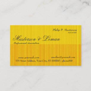 Sunny SunshineTextured Brick Pattern in  Gold Business Card