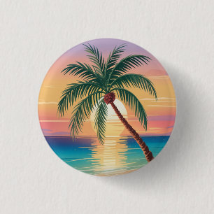 Sunny Vibes 1 Inch Round Button