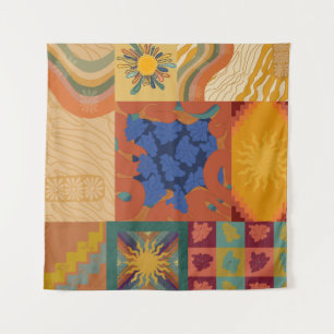 Sunny Vibes Patchwork Tapestry