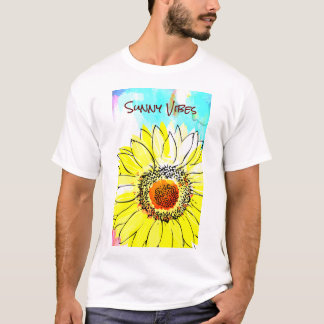 Sunny Vibes sunflower vibrant T-Shirt