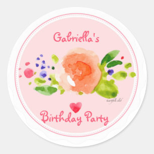 Sunny Watercolor Sticker