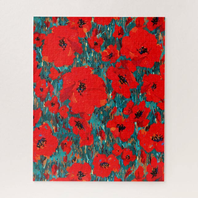 Sunny Wild Poppies Jigsaw Puzzle (Vertical)