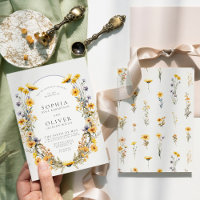Sunny Wildflower Chic Floral Wedding