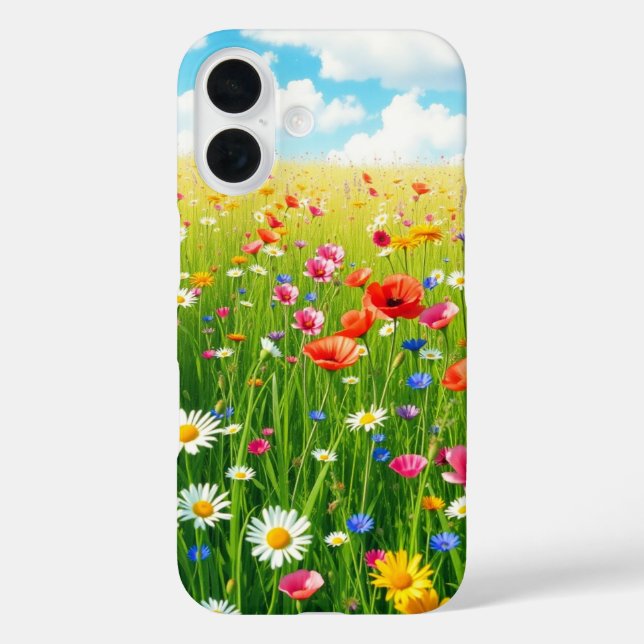 Sunny Wildflowers Case-Mate iPhone Case (Back)