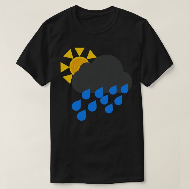 Sunny with Showers T-Shirt (Design Front)