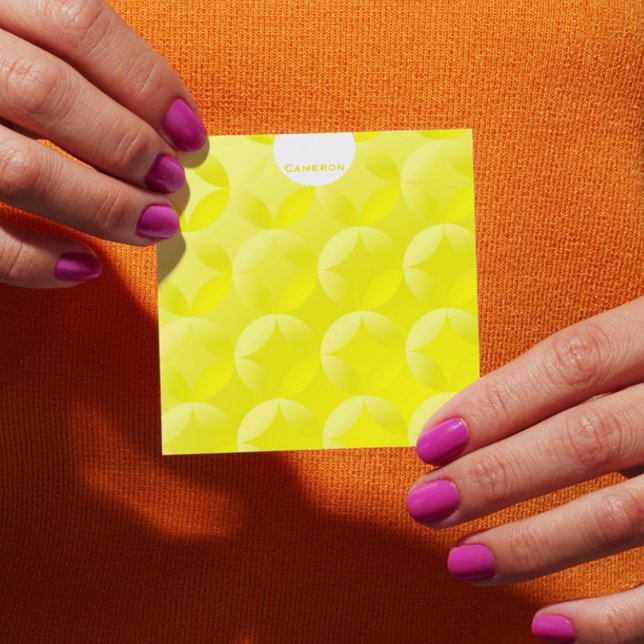 Sunny Yellow Ambient Design Personalized Post-it Notes (Creator Uploaded)