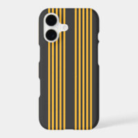 Sunny yellow and charcoal five stripe pattern