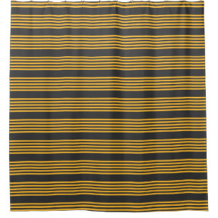 Sunny yellow and charcoal five stripe pattern