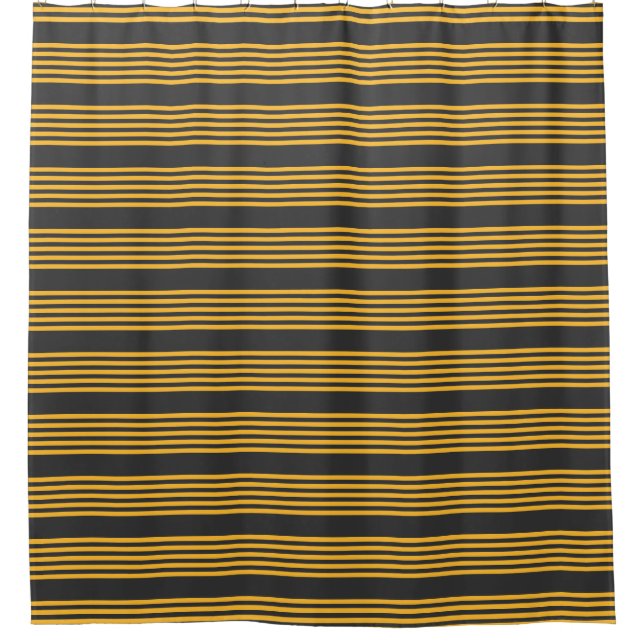 Sunny yellow and charcoal five stripe pattern (Front)