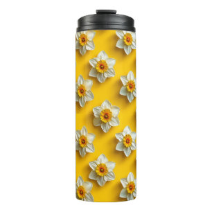 Sunny Yellow Daffodils 🌼✨ Fresh Spring Floral  Thermal Tumbler