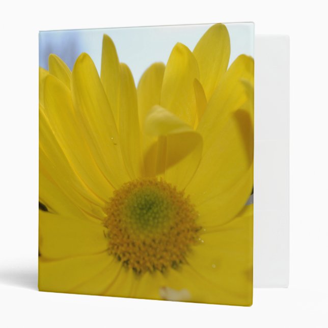 Sunny Yellow Flower Binder (Front/Inside)