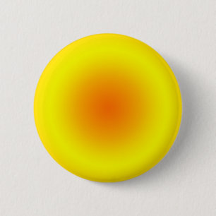 Sunny Yellow & Orange Circular Gradient 2 Inch Round Button
