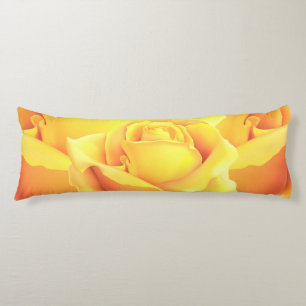 Sunny Yellow Rose Body Pillow