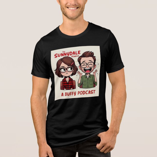 Sunnydale Diaries Podcast Logo T-Shirt Tri-Blend Shirt (Front)