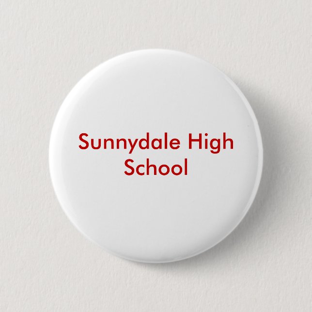 Sunnydale High School Badge 2 Inch Round Button (Front)