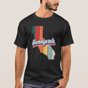 Sunnyvale City Retro Vintage Hometown California T-Shirt