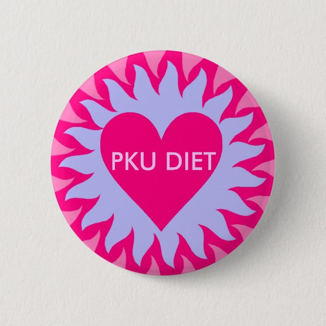 SUNQUEEN.2, PKU DIET 2 INCH ROUND BUTTON (Front)