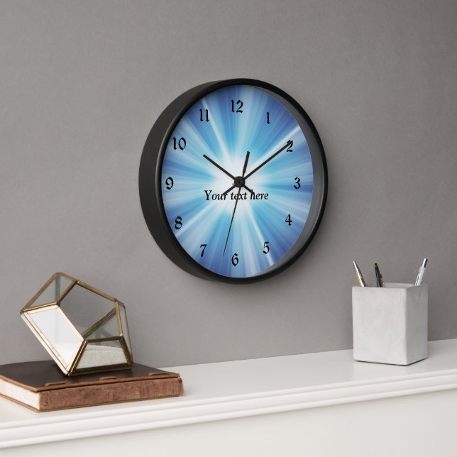  Sunray pattern TEMPLATE Clock (Office)