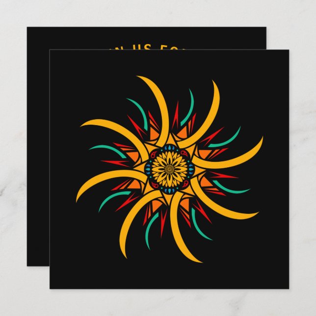 sunrays invitation (Front/Back)