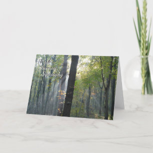 Sunrays par la carte de voeux de sympathie