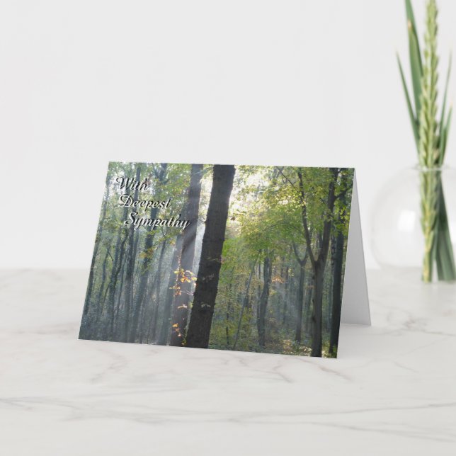 Sunrays par la carte de voeux de sympathie (Devant)