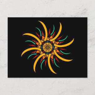 sunrays postcard