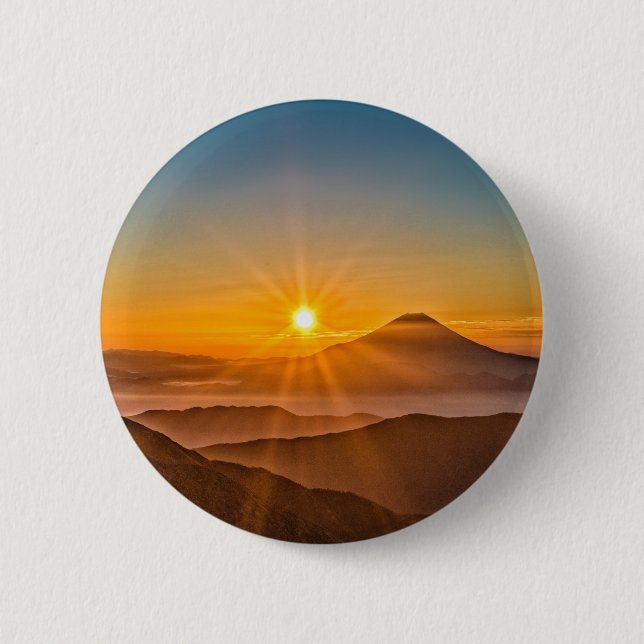 Sunrise 2 Inch Round Button (Front)