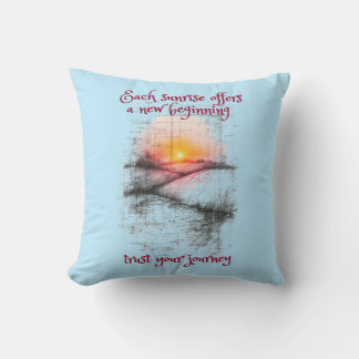 Sunrise, A New Day Throw Pillow