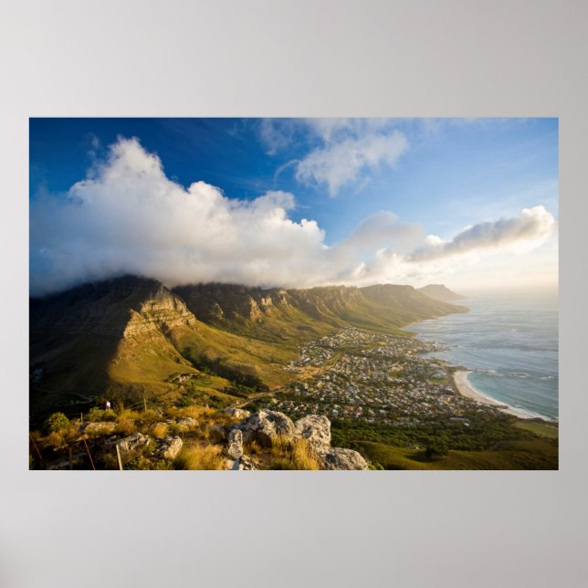 Sunrise Above Camps Bay And Table Mountain Poster (Front)