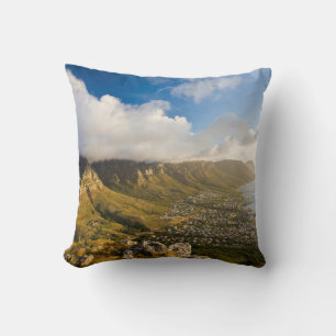 Sunrise Above Camps Bay And Table Mountain Throw Pillow