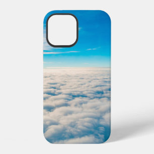 Sunrise above clouds from airplane window iPhone 12 case