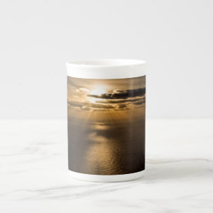 Sunrise above the Atlantic ocean Bone China Mug