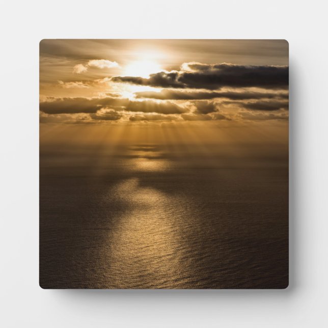 Sunrise above the Atlantic ocean Plaque (Front)