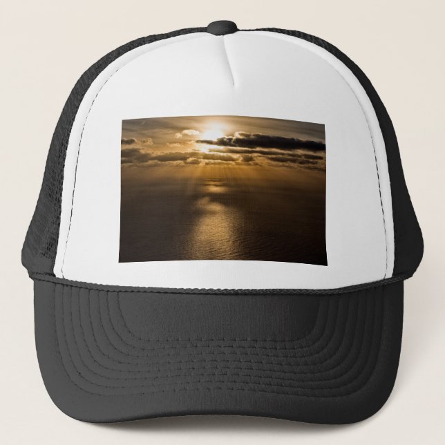 Sunrise above the Atlantic ocean Trucker Hat (Front)