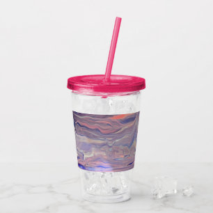 Sunrise Acrylic Pour Tumbler
