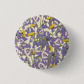 Sunrise among the flowers 1 inch round button