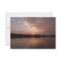 Sunrise and Clouds, Perspective Note Card
