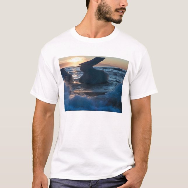 Sunrise and Iceberg formations T-Shirt (Front)