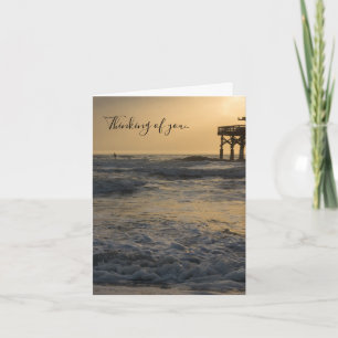 Sunrise and Paddleboarding Thinking Of You Card
