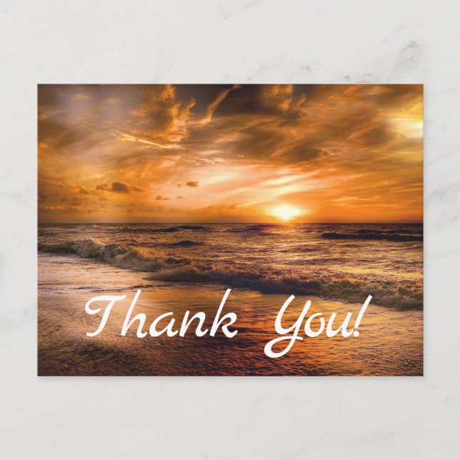 Sunrise and Seascape Postcard (Front)