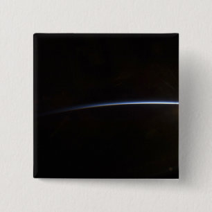 Sunrise as viewed in space 2 inch square button