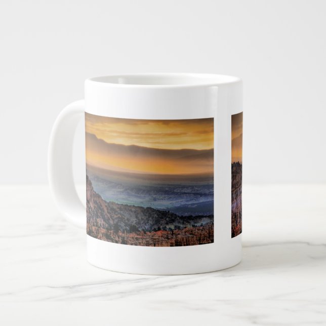 Sunrise at Bryce Canyon Large Coffee Mug (Front Left)