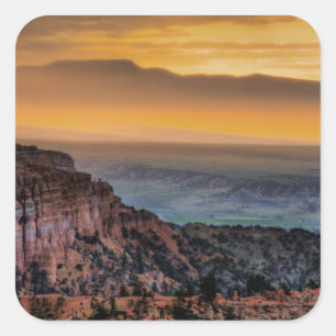 Sunrise at Bryce Canyon Square Sticker