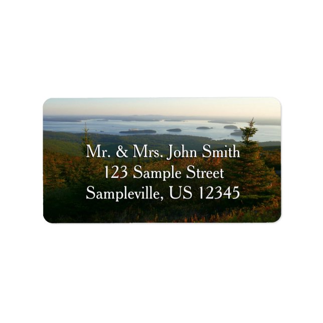 Sunrise at Cadillac Mountain I Label (Front)